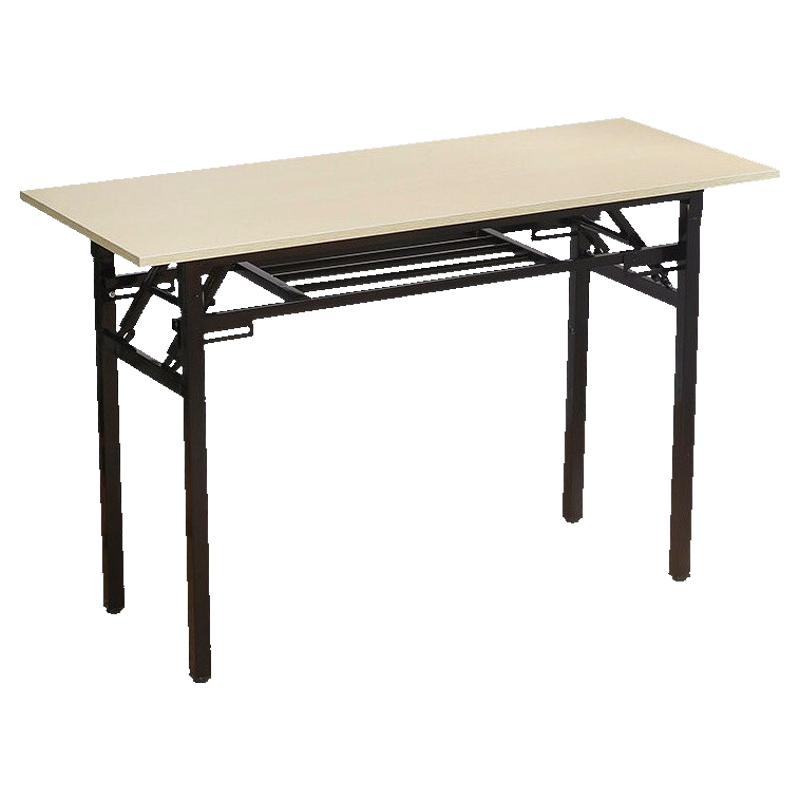 臻远 ZY-ZDZ-010 简易折叠桌长方形培训桌 白橡色双层 1000*400*750