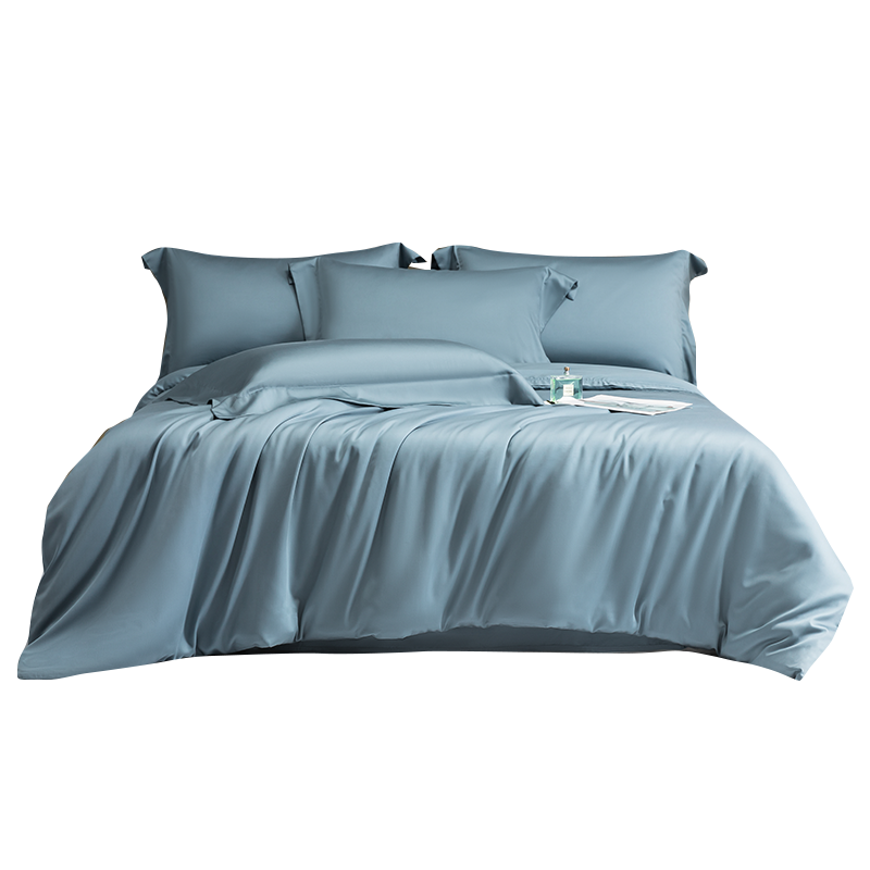 卡洛儿杜香高档天丝四件套夏季冰丝被套罩床单床笠款轻奢高级感床上用品