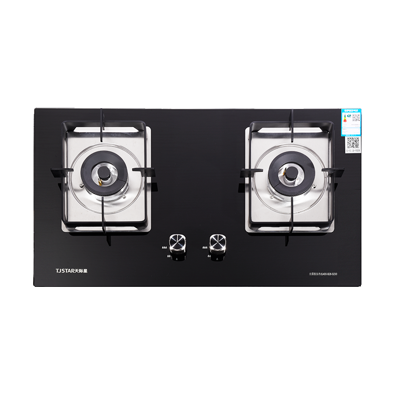 天际星燃气灶JZT-L-A40防爆钢化玻璃直燃火台嵌俩用天然气