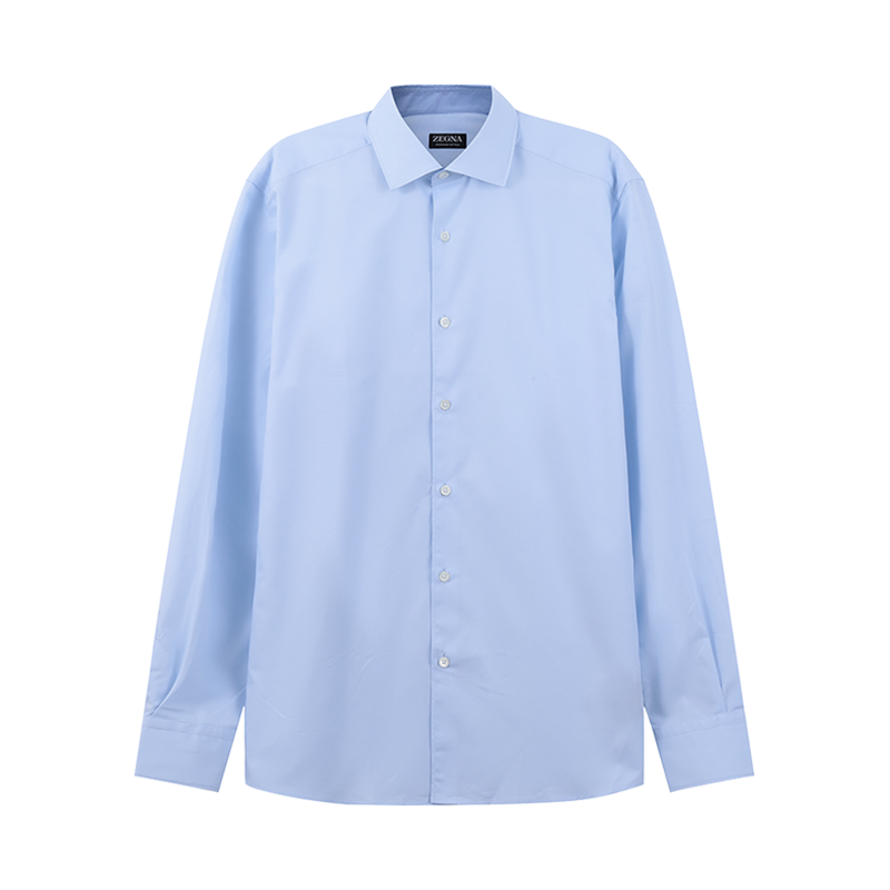 杰尼亚 ZEGNA 男士棉质Premium长袖衬衫UBX20A5 SRF5