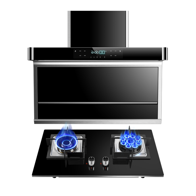 欢呼好太太烟灶套装 32立方油烟机灶具套餐厨电套装抽油烟机燃气灶两件套煤气灶 天然气灶 自行安装1058A+A199-2