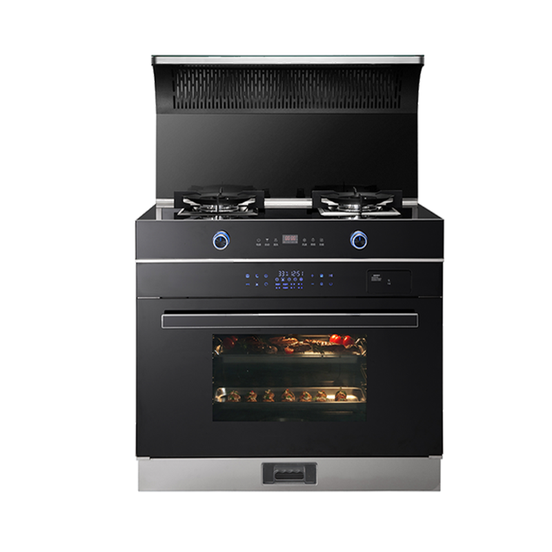 天际星燃气灶JJZT-900P1812键蒸烤一体环吸可拆卸不锈钢全无缝防爆玻璃天然气