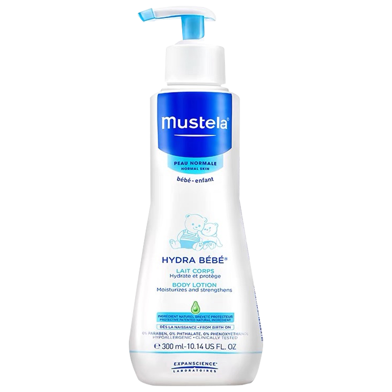 妙思乐(MUSTELA)保湿润肤露300ml/瓶装 法国进口婴童润肤乳/油/露/霜 婴幼儿童身体乳
