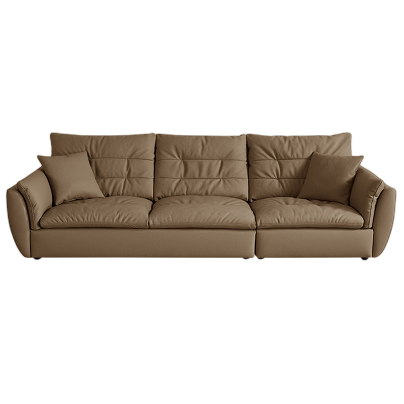 顾家家居意式轻奢大坐深真皮沙发羽毛填充皮沙发客厅简约现代1138(30天发货)
