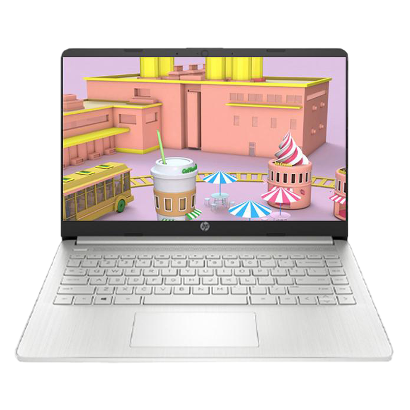 惠普HP 星14s青春版 14英寸窄边框轻薄本办公本家用本商用本笔记本电脑R5-5625U/32G/2T/WiFi6/高色域/银[14s-fq2005AU]定制版