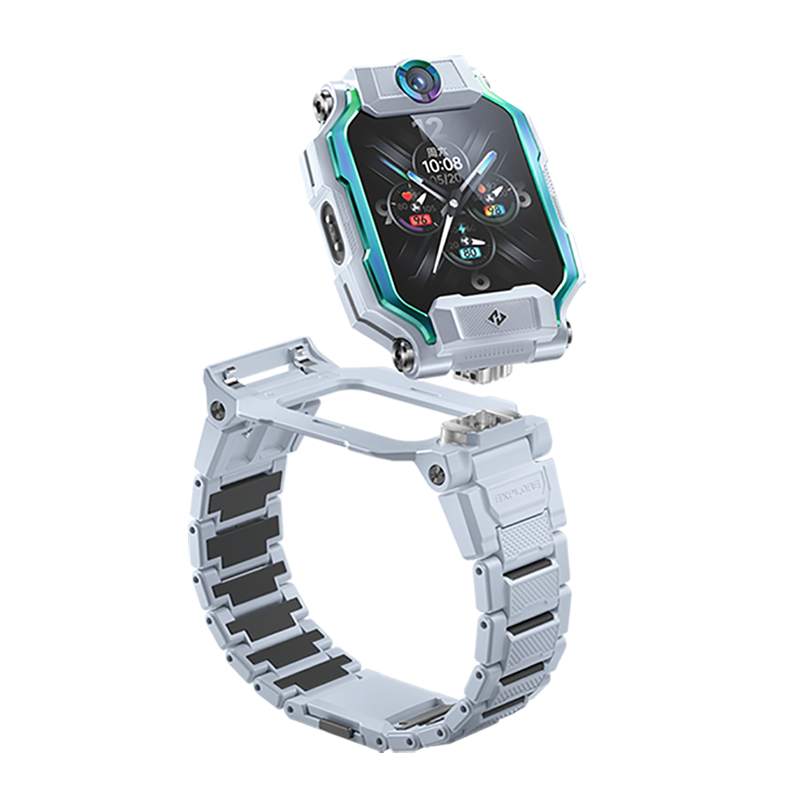 [官方正品]小天才儿童电话手表Z9月岩灰+原装挂绳 防水GPS定位智能手表 学生儿童移动联通电信4G视频拍照双摄手表手机