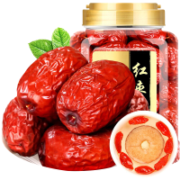 福东海 高品质大颗红枣250g罐新疆大枣干枣片红枣干货若羌灰枣枣子