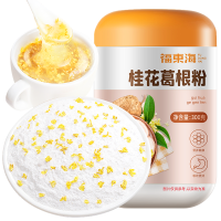 福东海 桂花坚果葛根粉的功效与作用非野生天然藕粉代餐正品