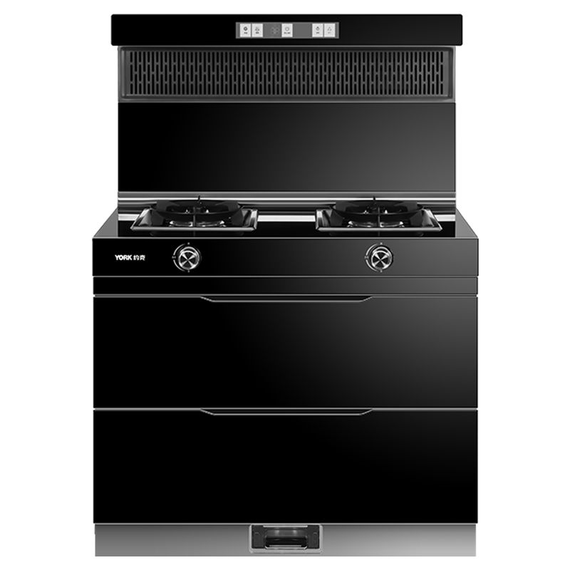 YORK约克智能集成灶YK-J60家用集成灶消毒烘干一体灶抽油烟机灶具套装保洁柜一体机大容量