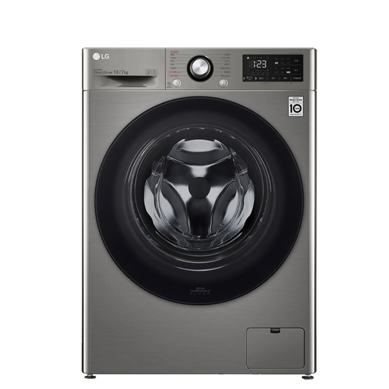 LG洗衣机洗烘一体FD11BW4 11公斤大容量全自动滚筒洗衣机 家用蒸汽 智能变频 线下同款 耀岩黑