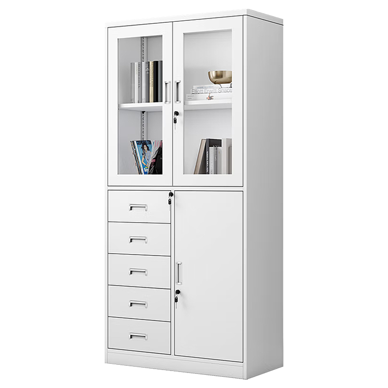 昱成晟 10035 偏五斗文件柜铁皮柜 档案柜办公室资料柜子