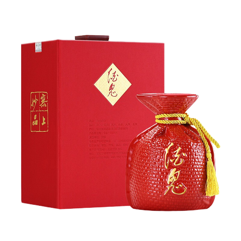 [酒鬼官旗]酒鬼酒 红坛70纪念酒54度700ml 收藏纪念版酒馥郁香型高度白酒 单瓶礼盒装