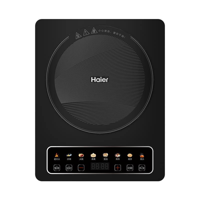 海尔电磁炉 2200W大功率 按键调节耐用面板 家用电磁灶火锅炉HIC-K122ABH