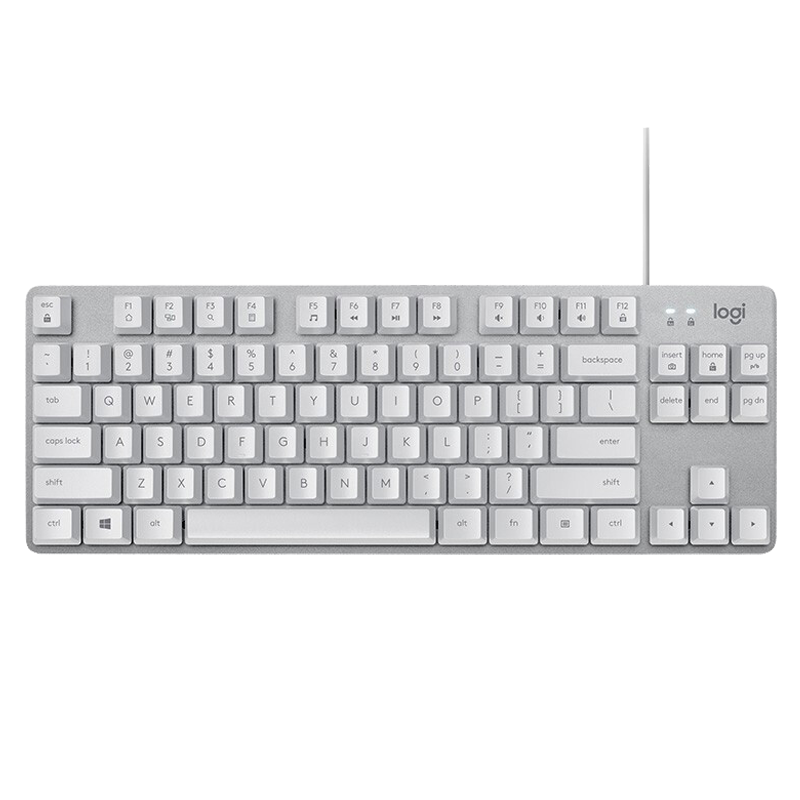 罗技(Logitech) K835机械键盘 TTC青轴-白色