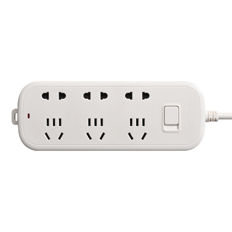 飞雕(FEIDIAO)3米接线插座 新国标排插 插线板接线板拖线板 六位白色3米(十只装)