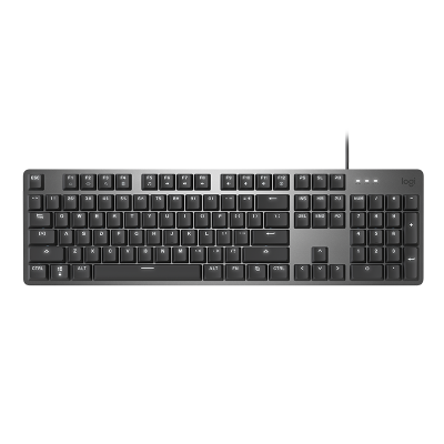 罗技(Logitech)K845机械键盘 有线办公键盘全尺寸 办公电脑打字专用 TTC红轴