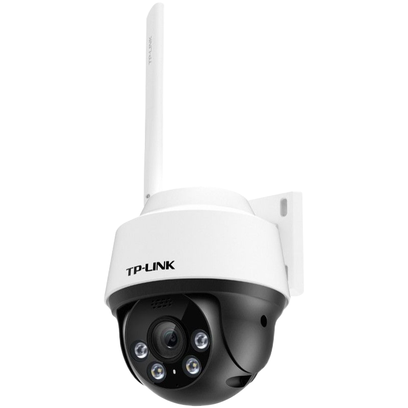 TP-LINK TL-IPC642-A4 含电源、室外防水网络摄像头无线球机400万高清全彩摄像机监控云台旋转4mm定焦