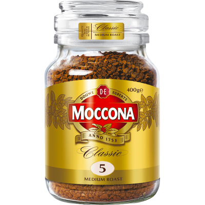 效期至25年11月 Moccona摩可纳 经典 中度烘焙 冻干速溶 黑咖啡 5号 400g 1瓶装 大瓶实惠装 澳洲进口