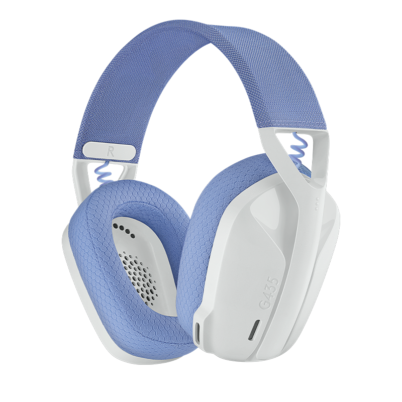 罗技(Logitech)G435无线游戏耳机麦克风头戴式 蓝牙耳机 电竞耳机 电脑耳机耳麦 白色