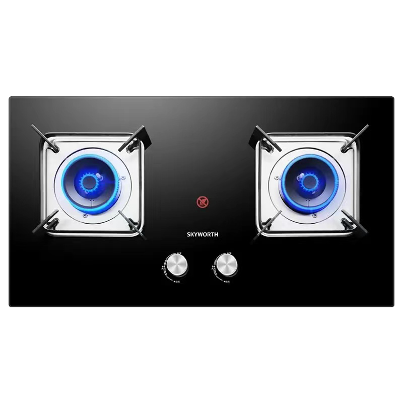 创维(Skyworth)燃气灶双灶具 4.8KW大火力家用猛火台式灶双灶炉具煤气灶不锈钢灶台JZY-Z2165(液化气)
