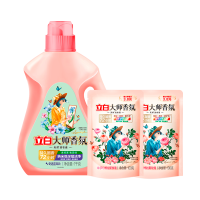 立白大师香氛洗衣液奇遇蓝风铃1kg+格拉斯玫瑰100g*2袋持久留香护色柔顺深层去渍