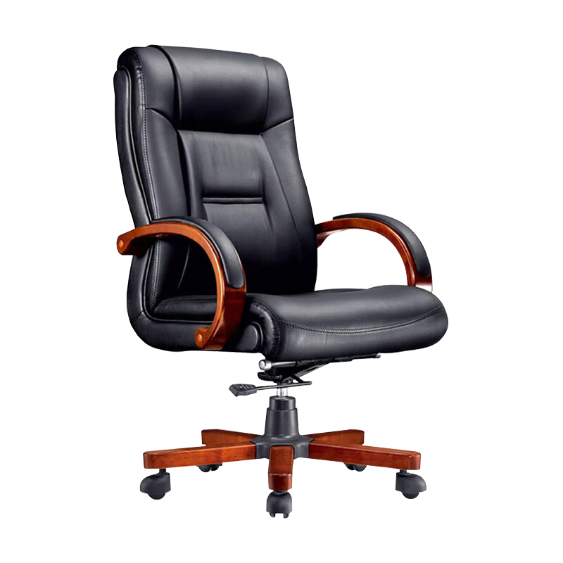 昱成晟 10263 大班椅办公椅电脑椅家用职员老板椅黑色总裁椅
