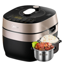 美的(Midea)电压力锅MY-YL50P701一锅双胆WIFI智控 70档变压 IH恒匀火加热 家用精钢厚釜预约高压锅