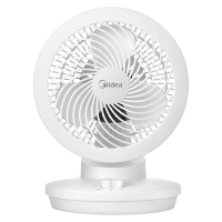 美的(Midea)家用台式循环扇空气循环扇电风扇宿舍学生小风扇迷你小巧台扇落地扇 GAD18MA白色