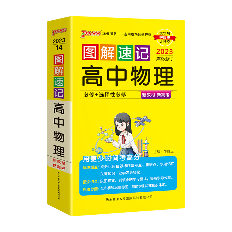 2024版新高考新教材pass绿卡图解速记高中物理必修+选择性必修通用版高一二三高考思维导图基础知识大全真题方法突破速