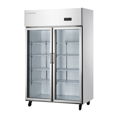 创维(Skyworth)大三门冰箱商用冰柜商用立式不锈钢厨房冰箱冷藏餐饮酒店后厨保鲜柜冷柜VC-12DG2