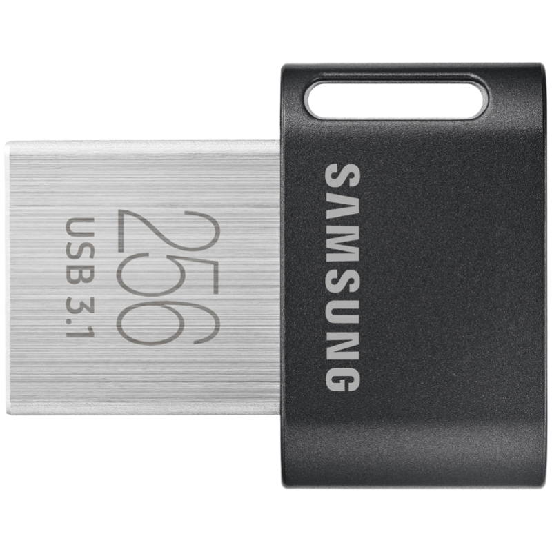 三星(SAMSUNG)FIT升级版+ 256GB USB 3.1 闪存盘 传输速度400MB/s 高速车载U盘 黑色迷你