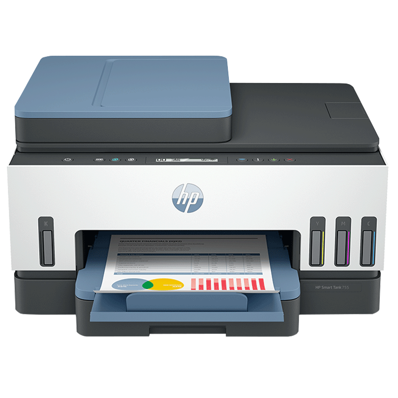 惠普(hp)Tank 675彩色喷墨连供无线打印一体机三合一彩色微信打印复印扫描家庭打印商用办公内置墨仓易加墨照片文档试卷打印机替代5810 5820 套餐六