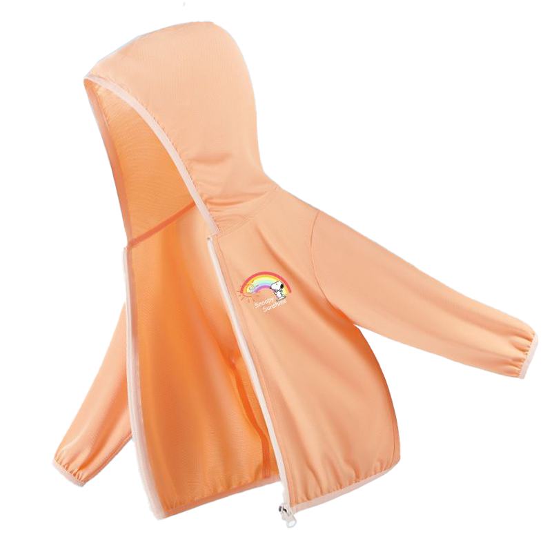 儿童皮肤衣外套冰丝凉感空调服薄款男女童连帽FCQ