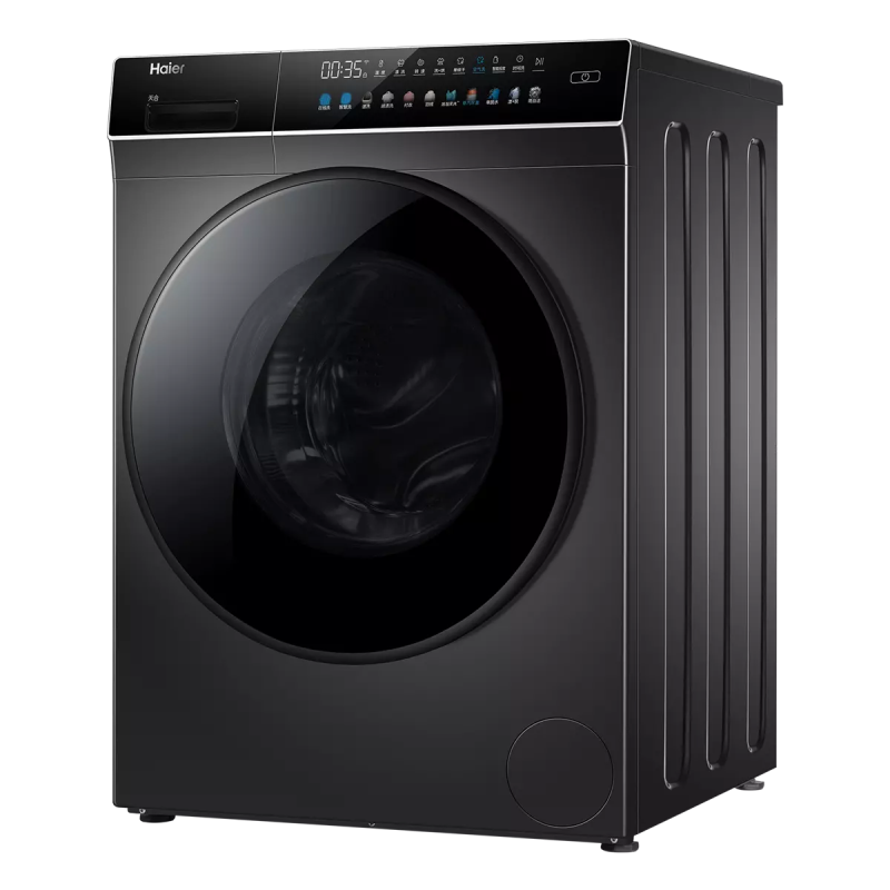 海尔(Haier)10公斤全自动 滚筒洗衣机 直驱变频 晶彩大屏 智能投放 斐雪派克直驱EG100BDC189SU1