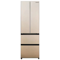 松下(Panasonic)NR-D411XG-N 400升小身材大容量中型法式冰箱 银离子kang菌 绒砂金 钢板面板