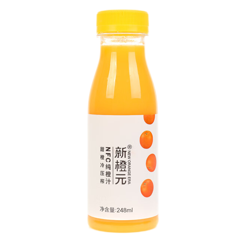 新橙元NFC纯橙汁248ml*10瓶装