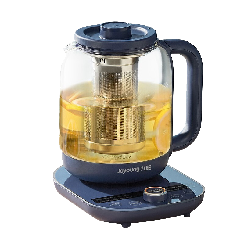 九阳(Joyoung)养生壶煮茶器煮茶壶电水壶热水壶烧水壶电热水壶1.5L玻璃花茶壶 K15D-WY2180