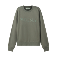 杰尼亚 Z ZEGNA 男士棉质宽松版圆领长袖卫衣运动衫VZ484 ZZ802Z