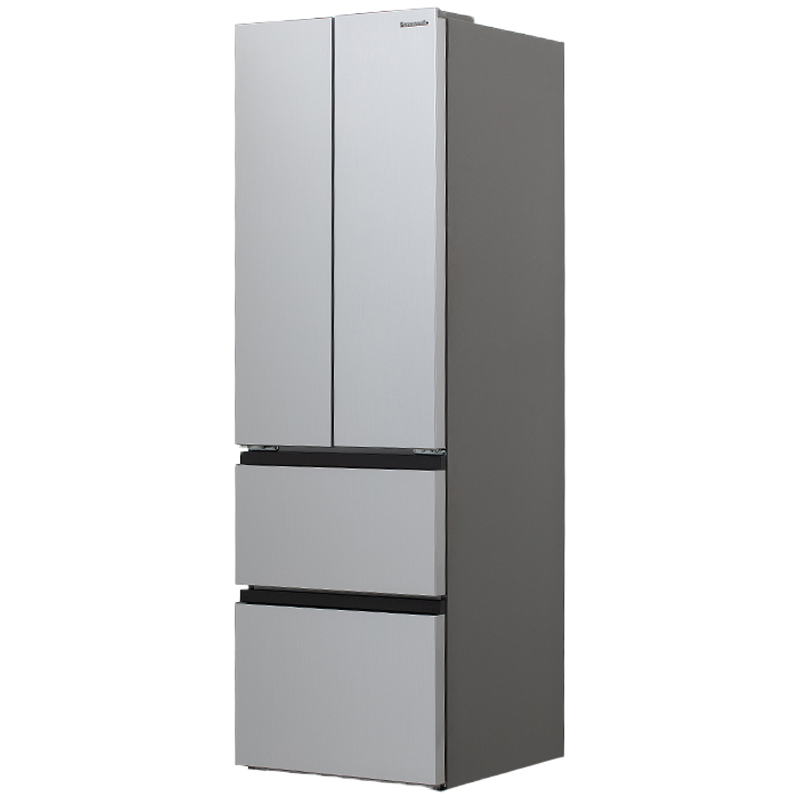 松下 NR-ED40WPA-S 400升法式冰箱 对开门多门冰箱 四门冰箱 风冷无霜 银离子装置 四门精储