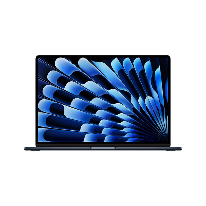 2023 新品 Apple MacBook Air 15英寸 M2芯片(8核中央处理器 10核图形处理器) 8G 512G 笔记本电脑 轻薄本 午夜色 MQKX3CH/A