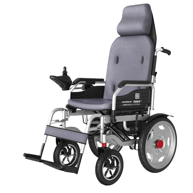迈德斯特(MAIDESITE)电动轮椅 老年人残疾人电动控制代步车 手动电动切换助行四轮车(20AH锂电池+高靠背 )