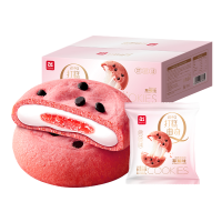 a1小Q打糕曲奇草莓味380g(盒装)*2盒苏宁宜品蛋糕早餐代餐食品儿童手撕小口袋面包西瓜网红零食小吃点心礼包