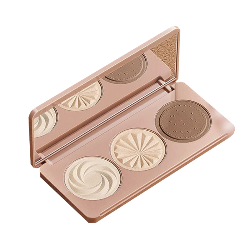 卡姿兰奇趣三色修容粉盘粉饼哑光高光阴影鼻影提亮01奶盐香槟