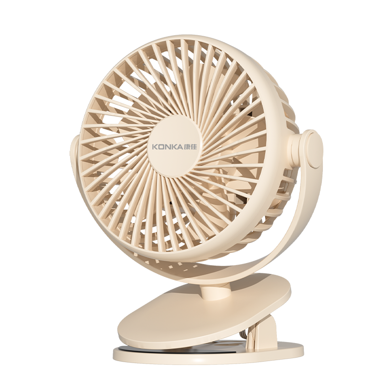 康佳usb风扇家用小型学生宿舍卧室床头办公桌面低躁台式迷你风扇随身便携式户外运动可充电大风力风扇