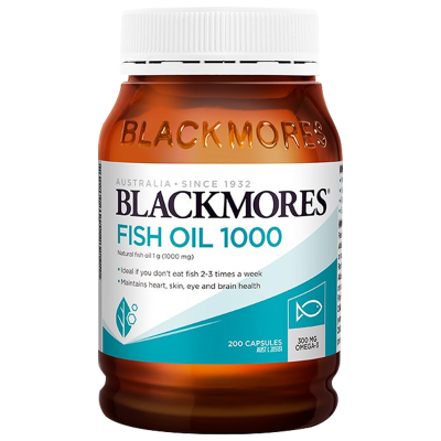 澳佳宝BLACKMORES深海鱼油胶囊200粒/瓶Omega-3三高血脂血压血糖DHA成人老人