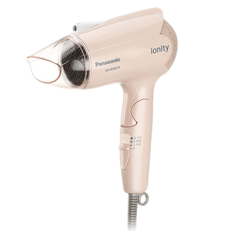 松下(Panasonic)电吹风机大功率 家用低噪音高速大风力速干送礼物折叠便携负离子吹发护发电吹风筒EH-WNE2H