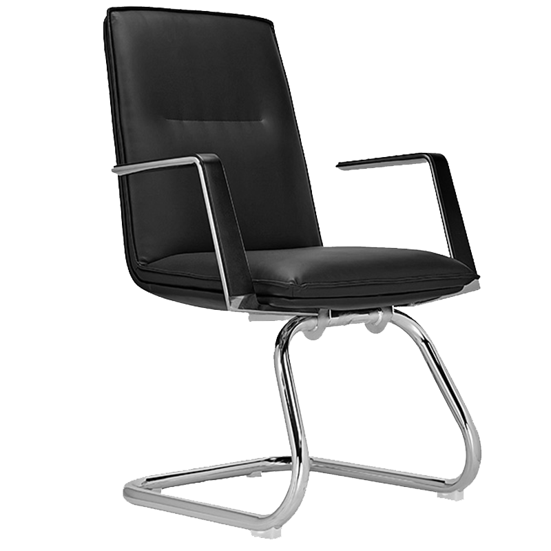 [理政]办公家具 皮质弓形椅580*660*980(单位:mm)