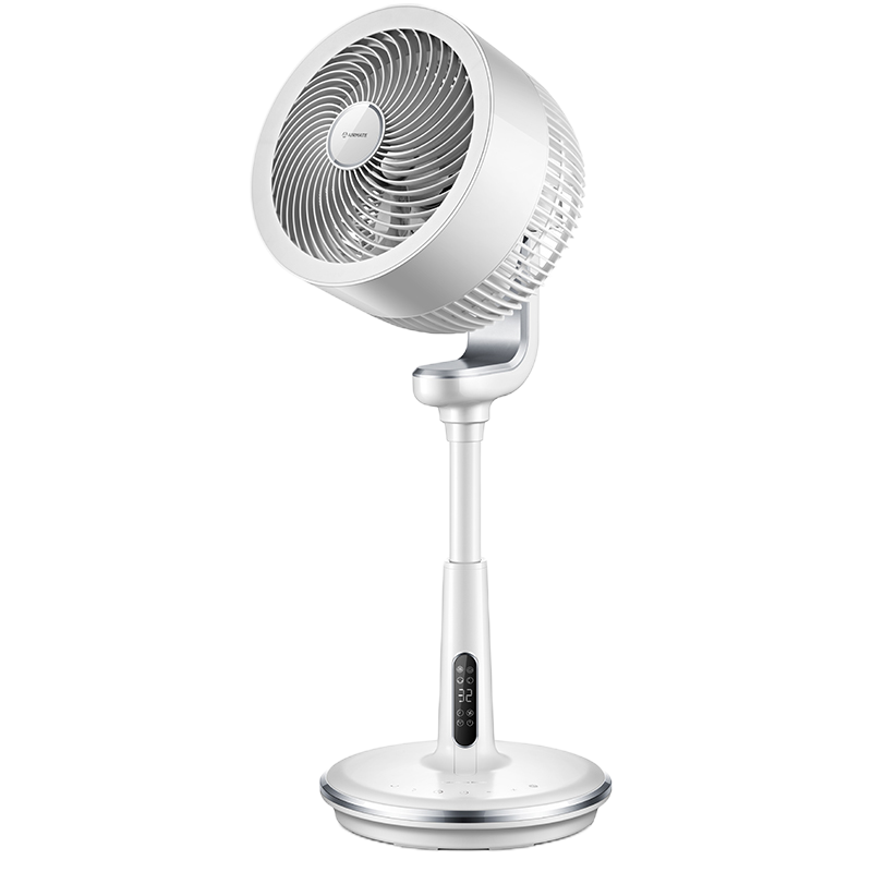 艾美特电风扇风扇家用小型桌面台式涡轮空气循环扇迷你台扇小风扇 直流变频电池款