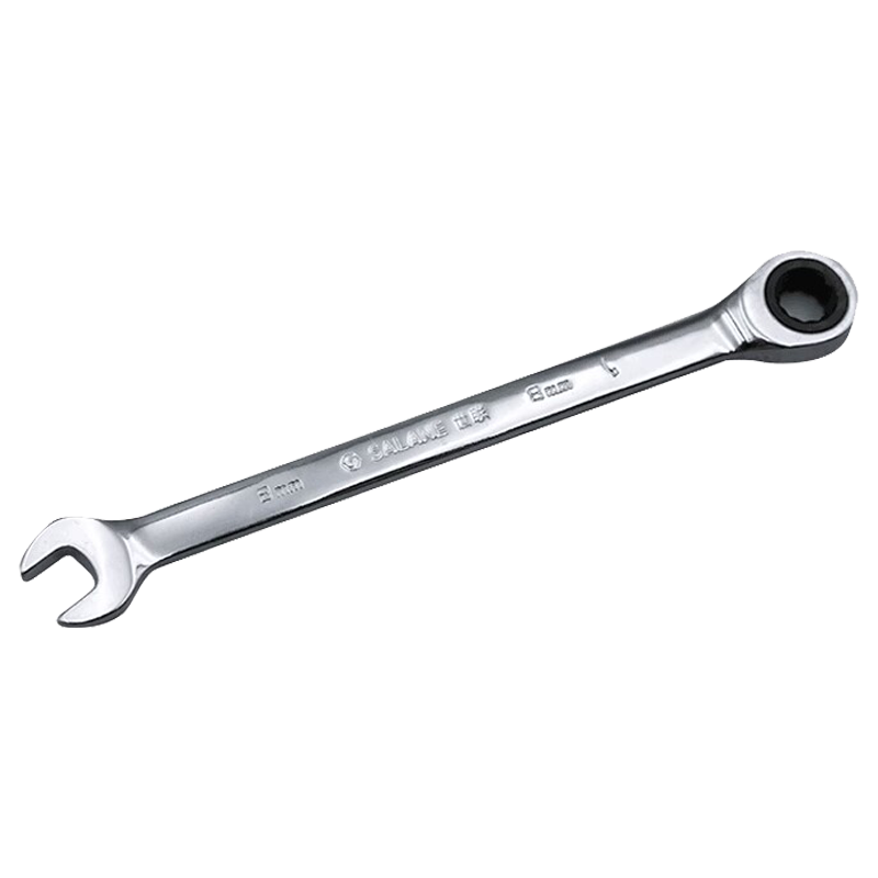 世联五金工具8寸棘轮两用扳手