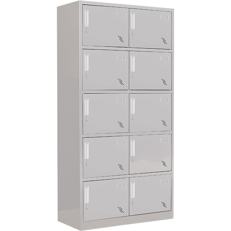 臻远 不锈钢201存储柜储物柜 10门更衣柜